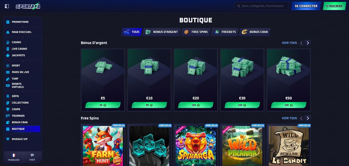 Boutique Sportaza Casino