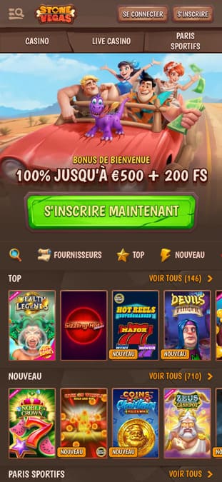 StoneVegas casino application