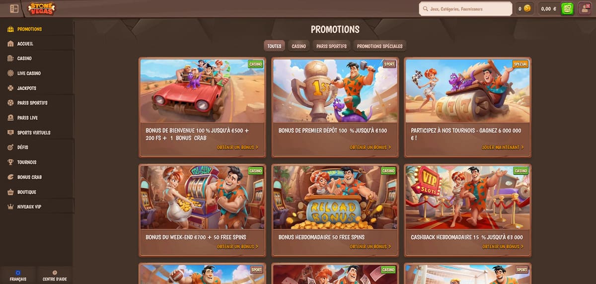 Promotions Stone Vegas Casino