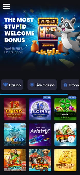 Stupid casino application