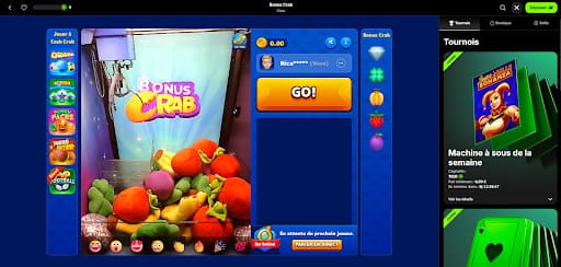 Bonus crab SpinIT Casino