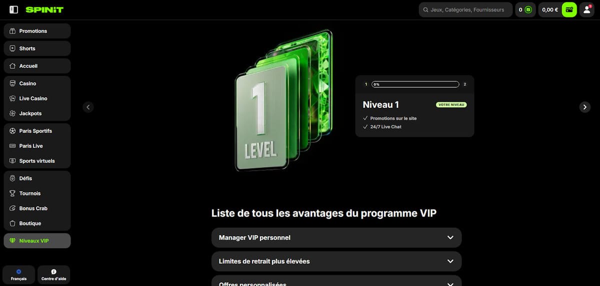 Club VIP SpinIT Casino