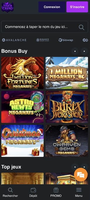 Touch Casino application Touch Casino application