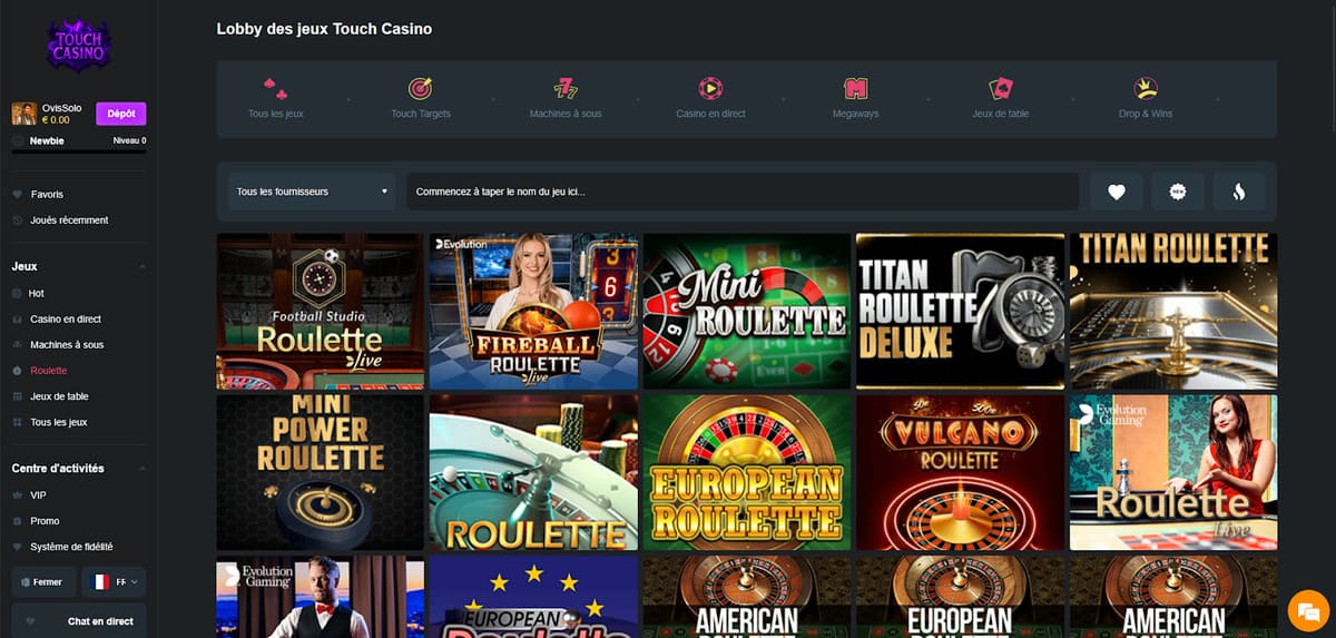 Roulette Touch Casino