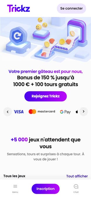 Trickz Casino Application