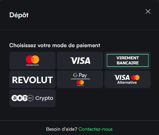 Dépôt TrueLuck Casino