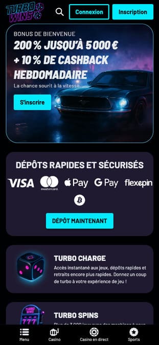 Turbo Wins Casino Application