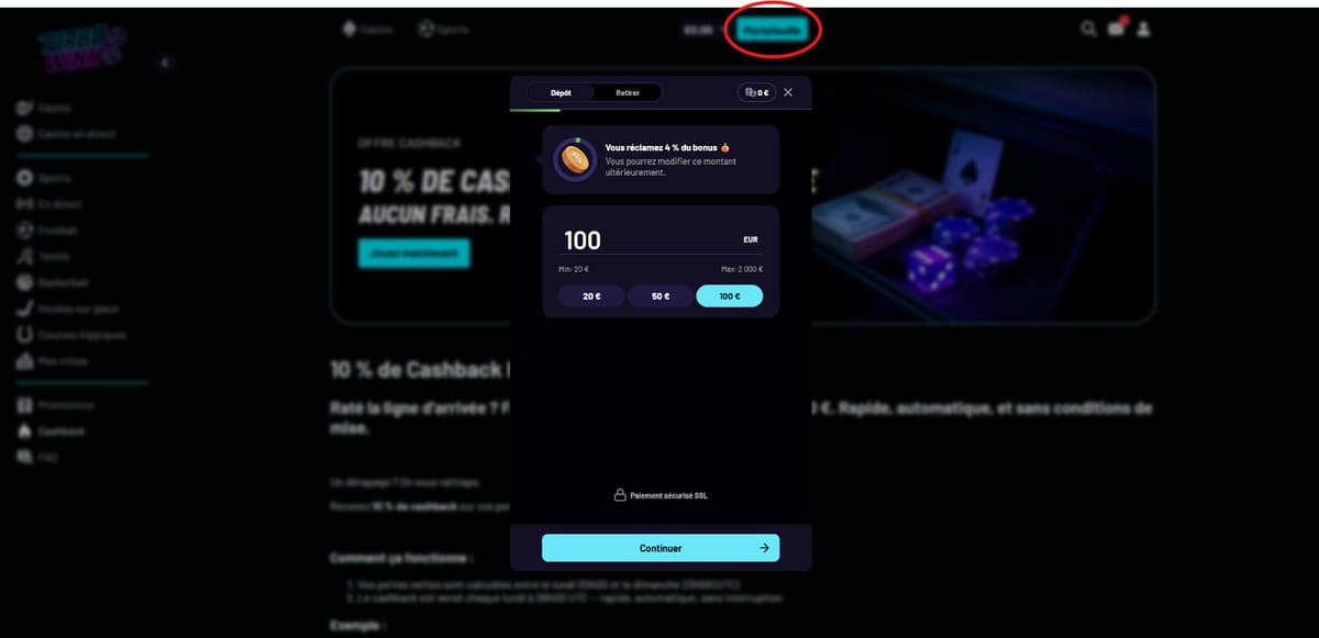 Dépôt Turbo Wins Casino