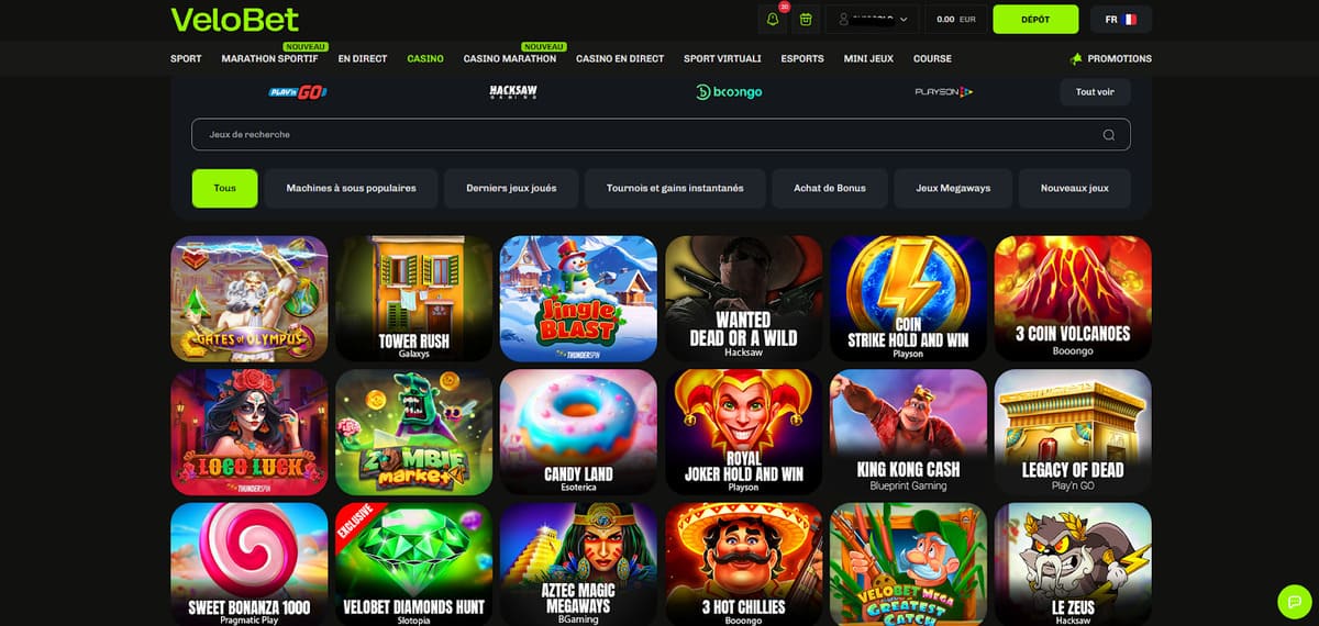 Ludothèque Velobet Casino