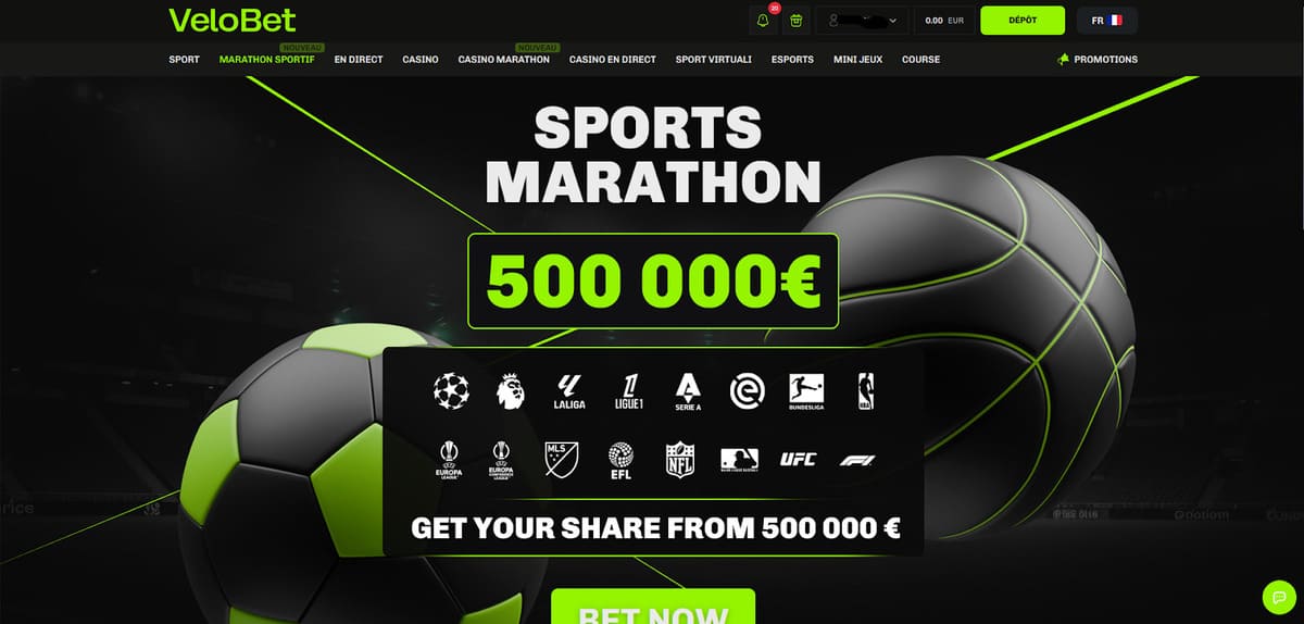 Marathon sportif Velobet Casino