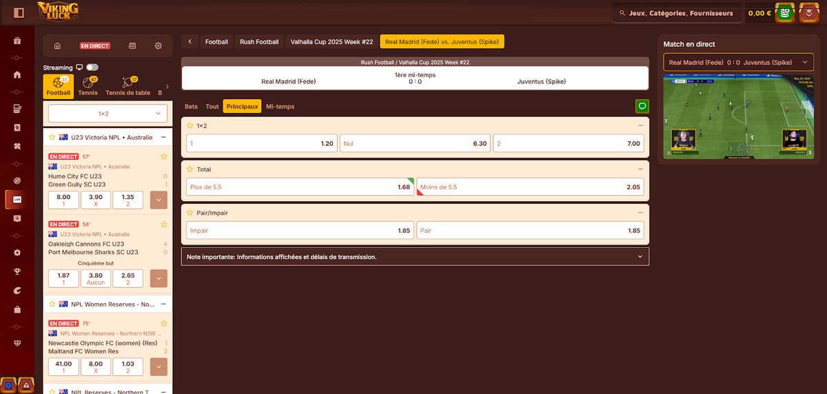 Paris en direct Viking Luck Casino