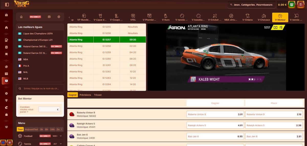 Sports virtuels Viking Luck Casino