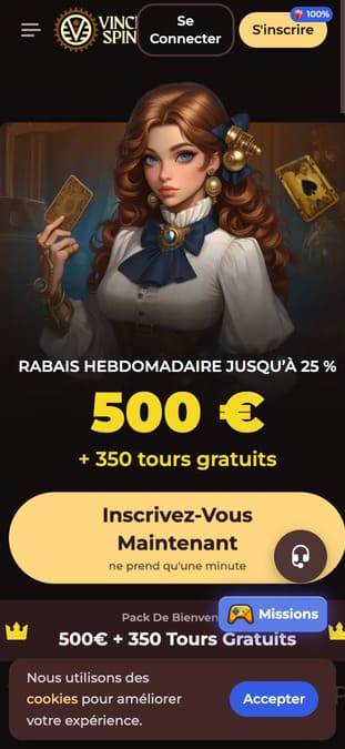 Vincispin casino application