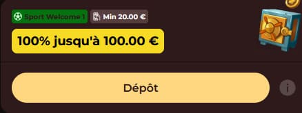 Bonus bienvenue sport Vincispin Casino