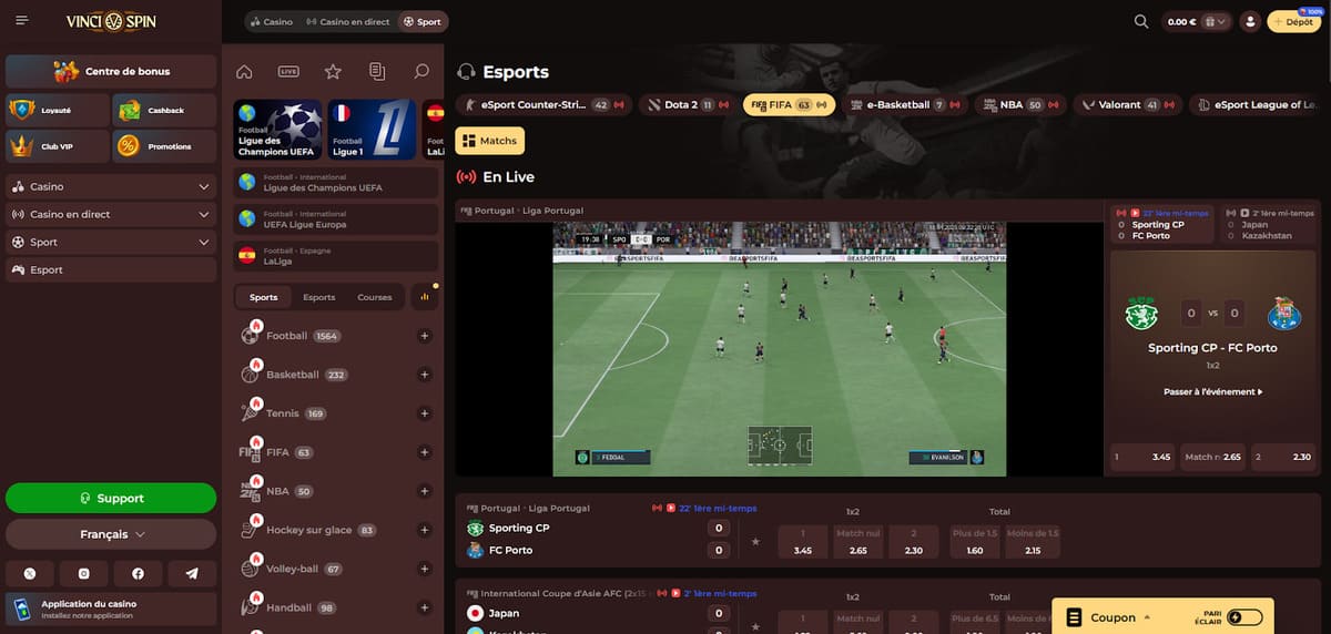 Esports Vincispin Casino