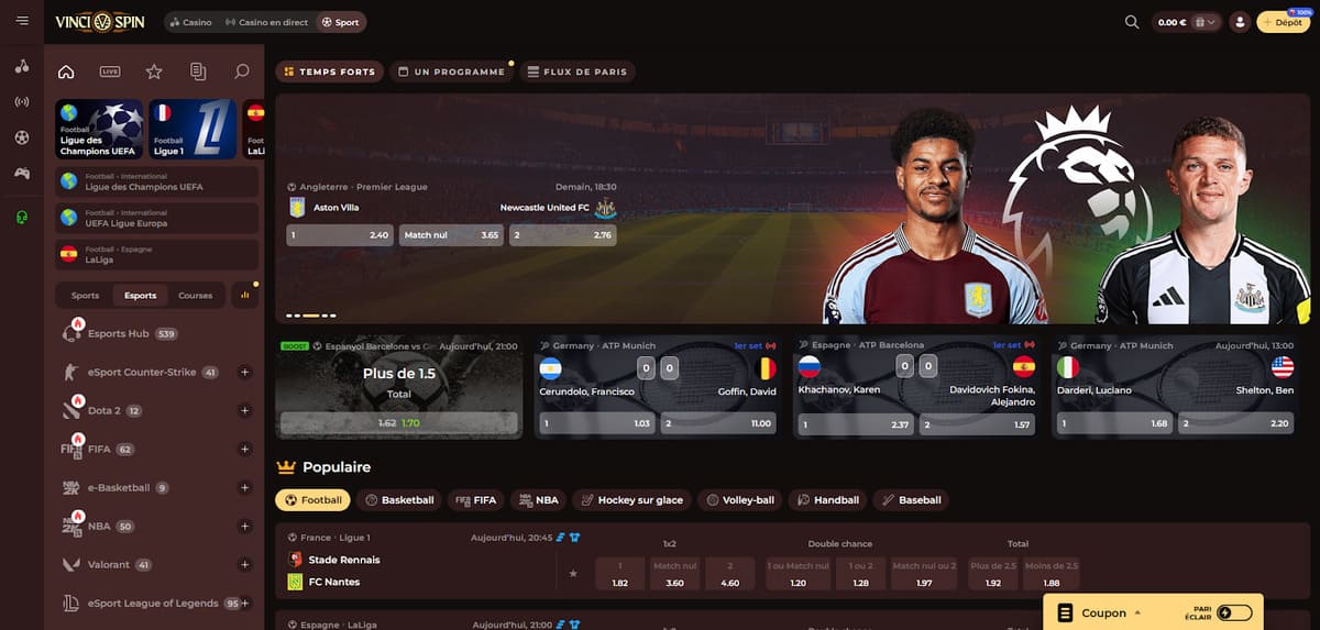 Sport Vincispin Casino