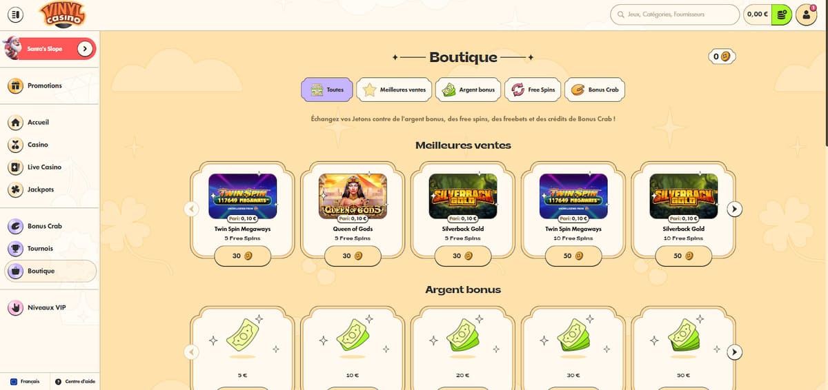 Boutique Vinyl casino