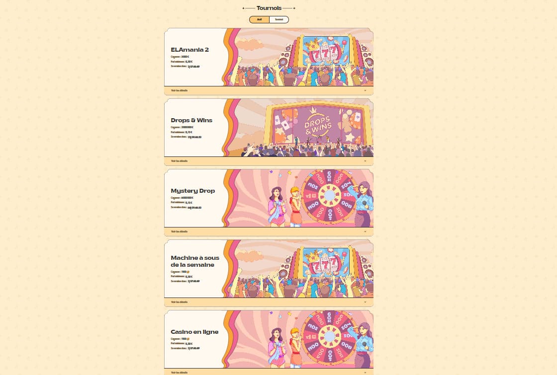 Tournois Vinyl casino