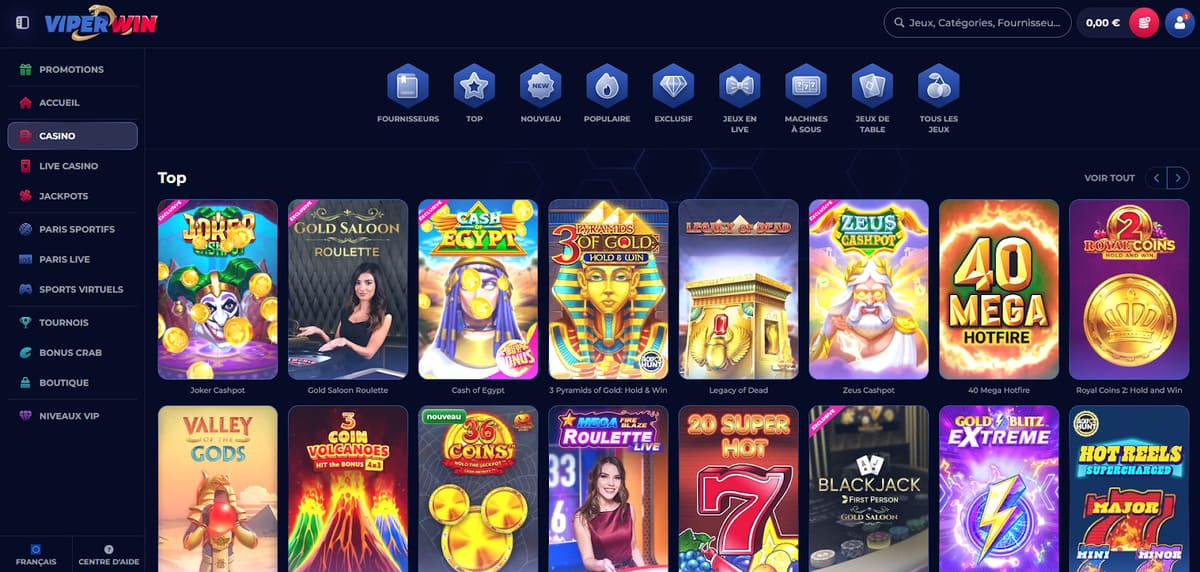 Lobby ViperWin Casino