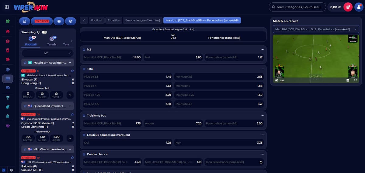 Paris en direct ViperWin Casino