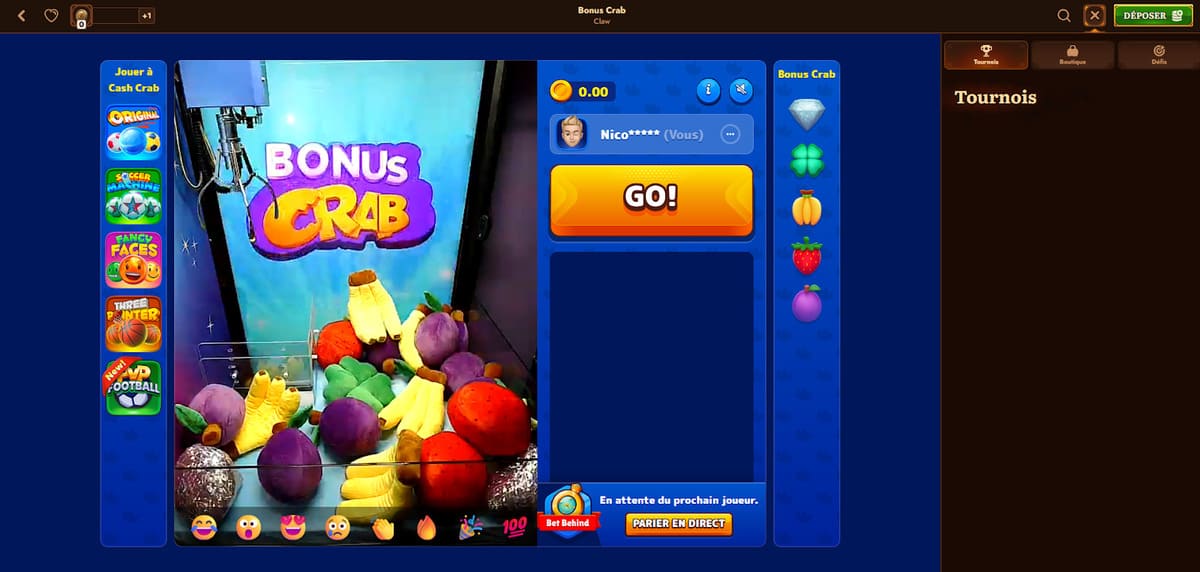 Bonus Crab WildRobin Casino