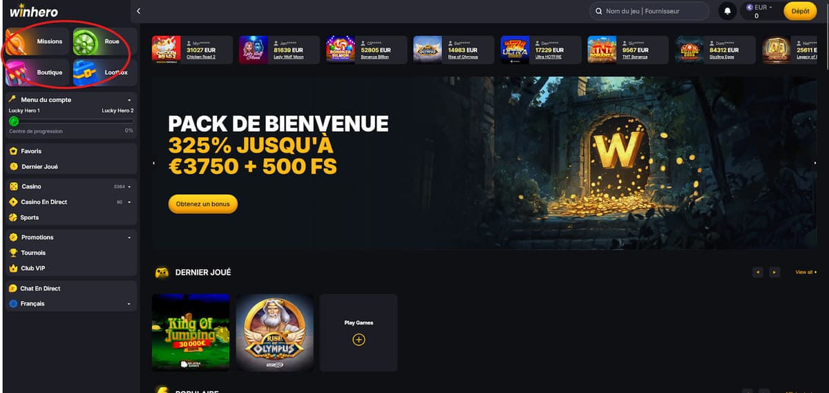 Boutique Winhero Casino