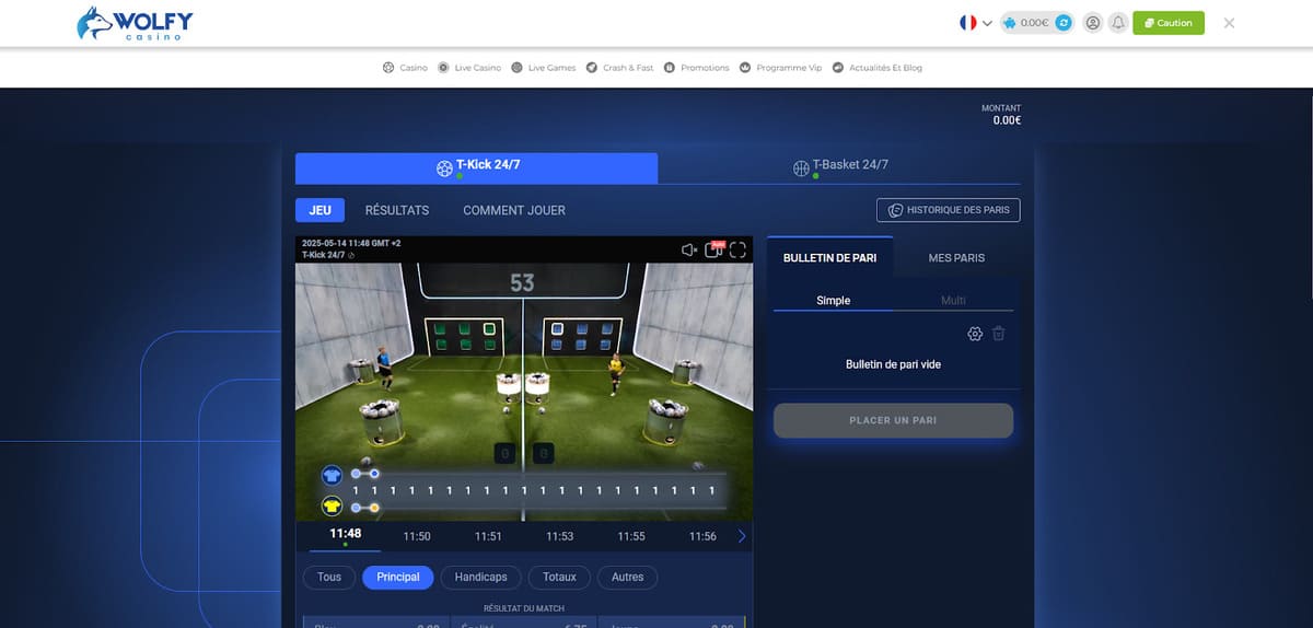 Live Games Wolfy Casino