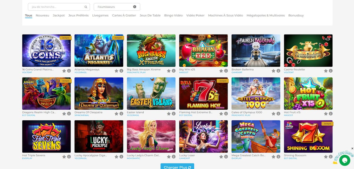 Machines à sous Wolfy Casino