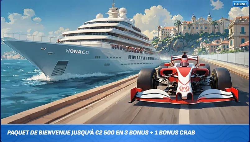 Bonus de bienvenue Wonaco Casino