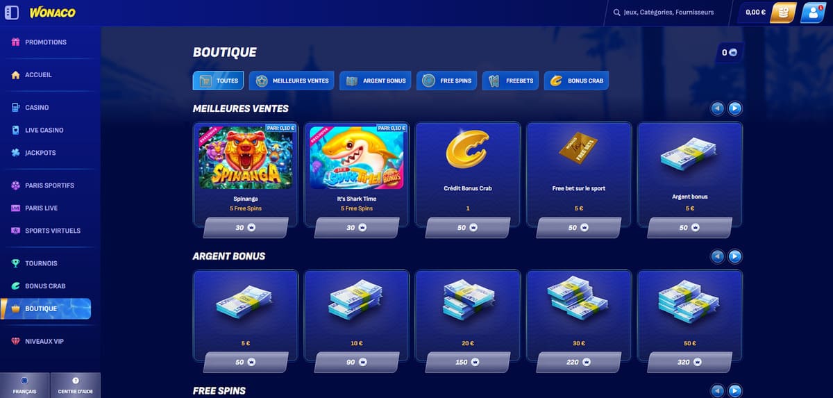 Boutique Wonaco Casino