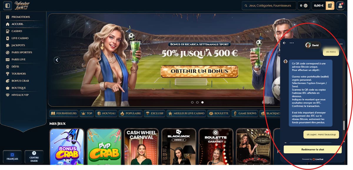 SAV Wonder Luck Casino