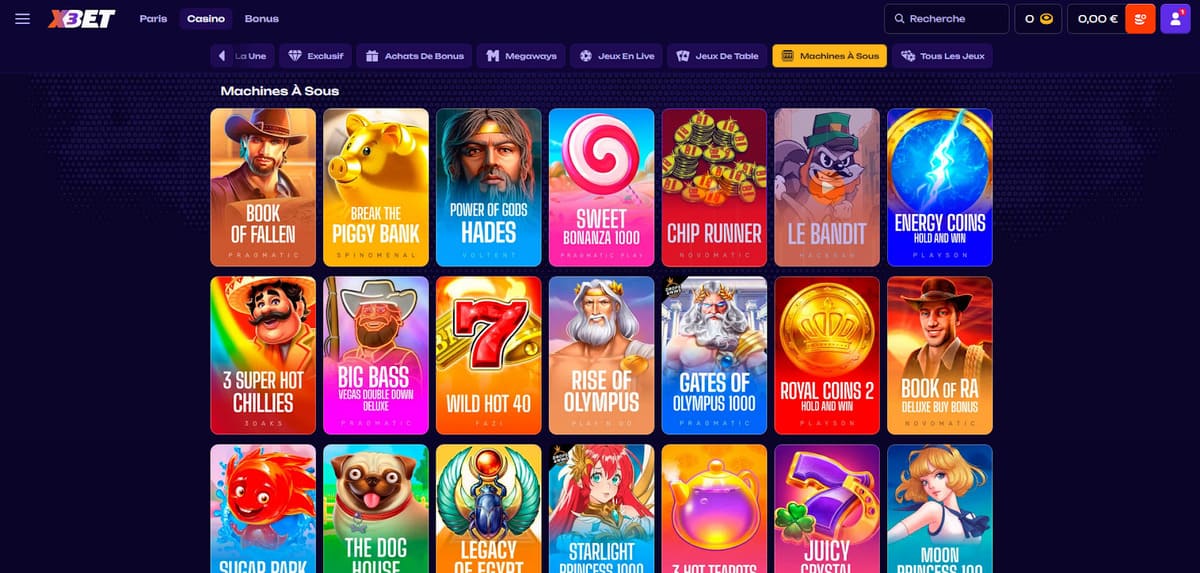 Machines à sous X3Bet Casino