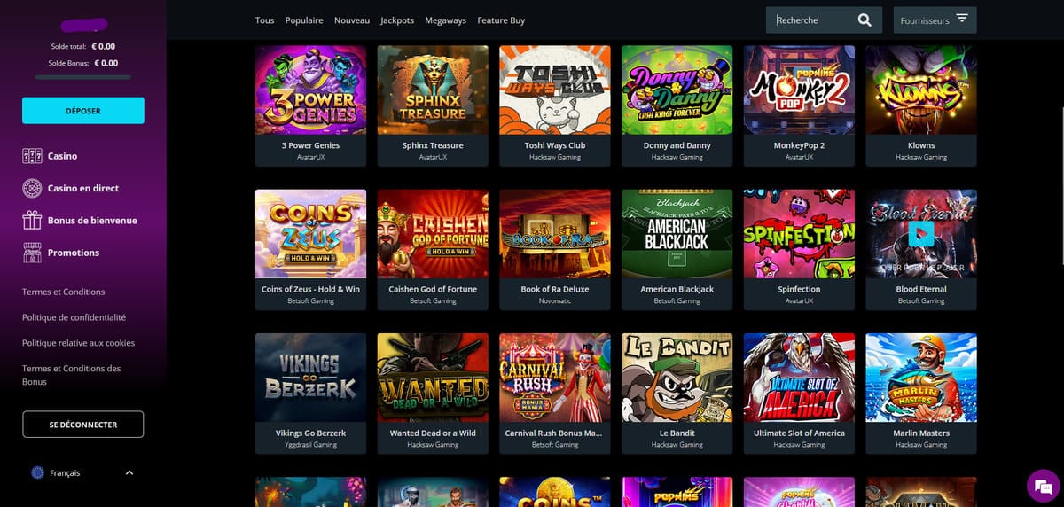 Sélection X7 Casino