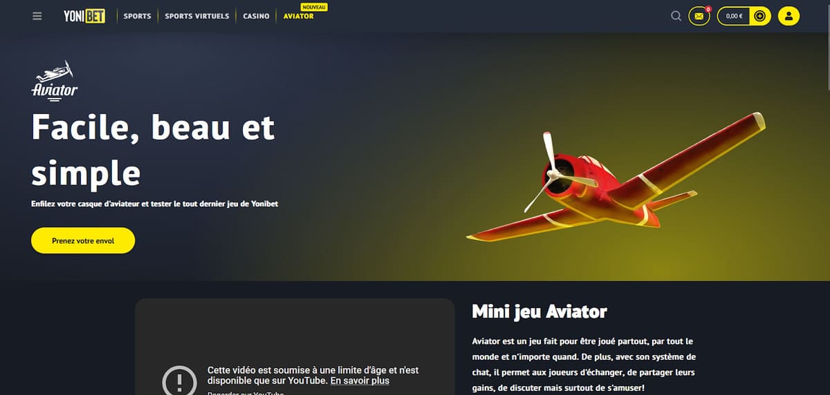 Aviator Yonibet Casino