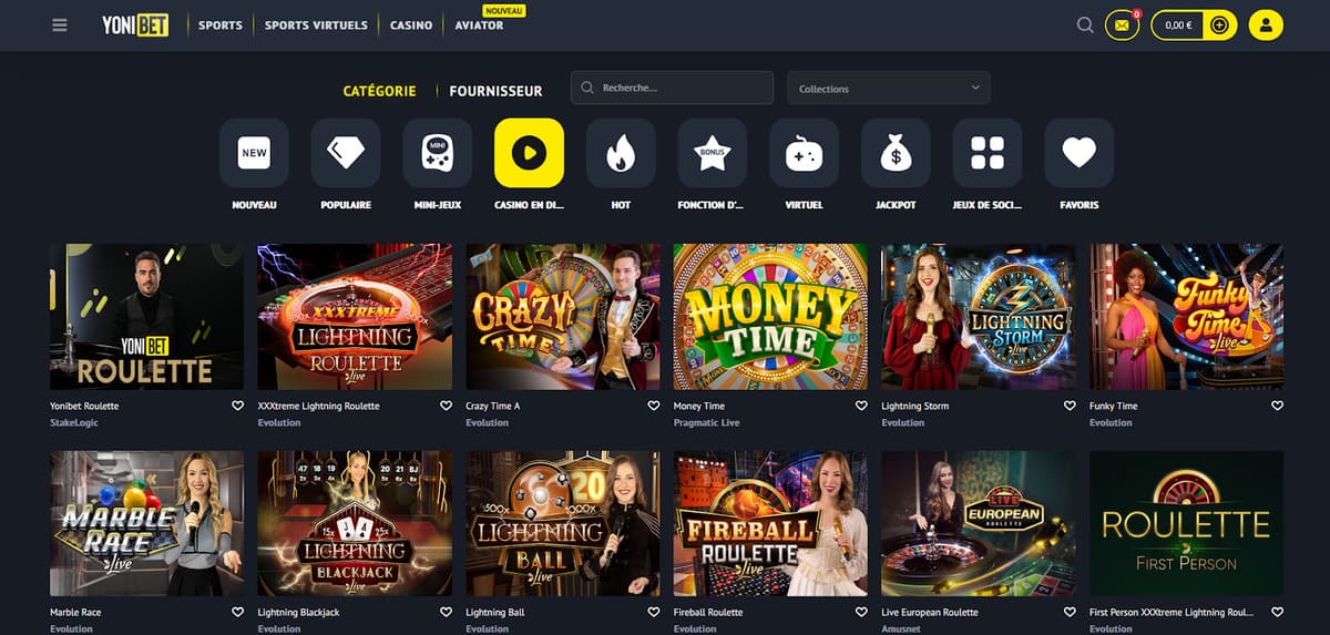 Live Yonibet Casino