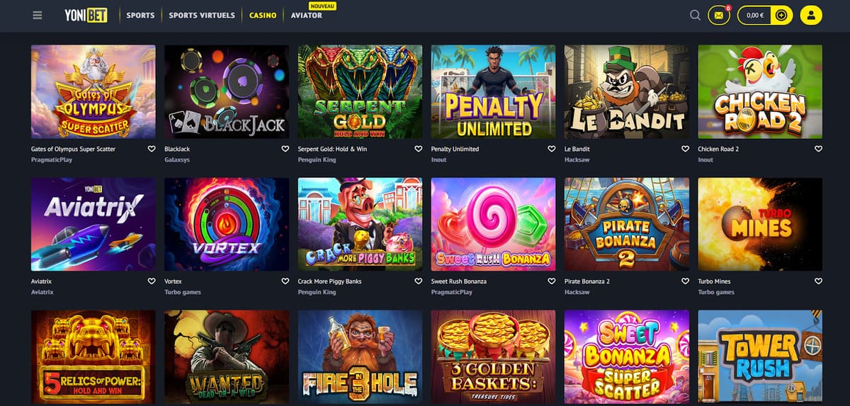 Machines à sous Yonibet Casino