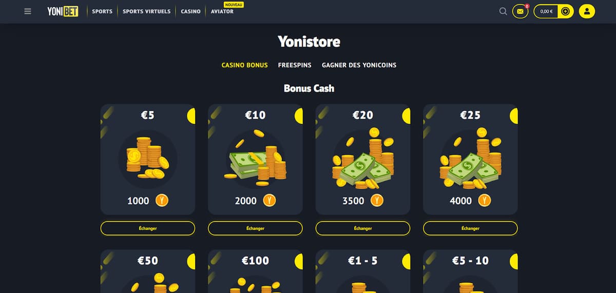 Yonistore Yonibet Casino