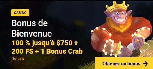 Bonus de bienvenue Zet Casino