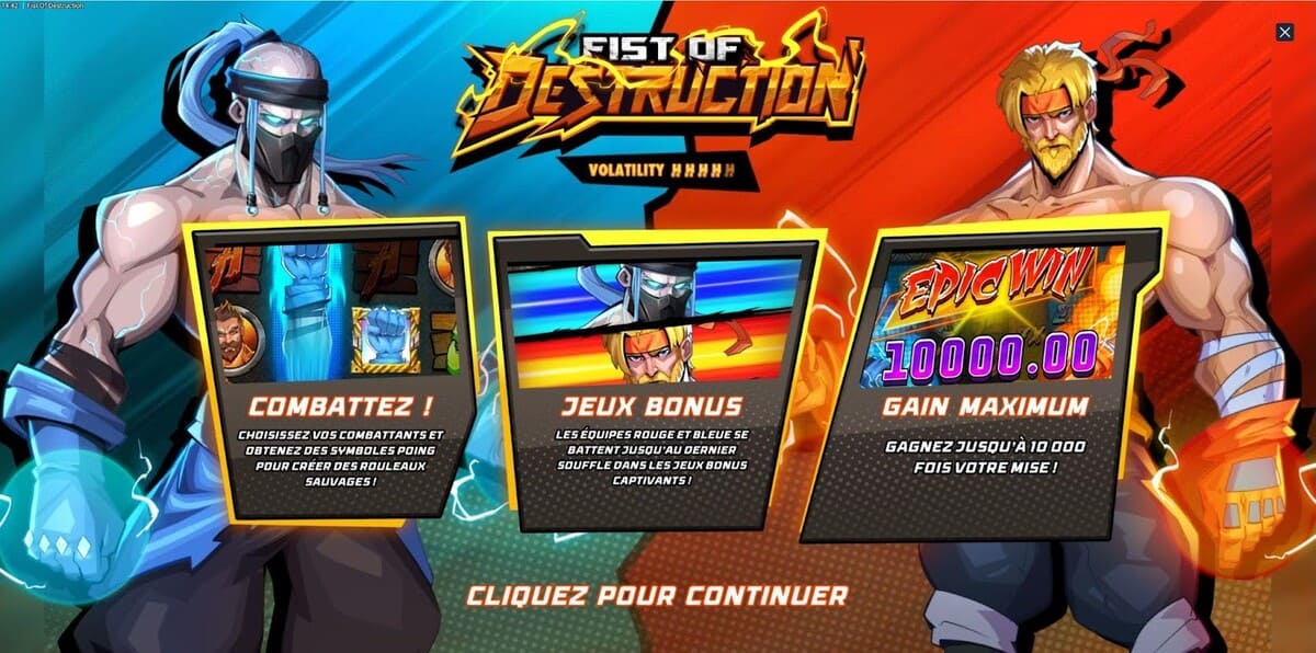 Fist of Destruction Jeu