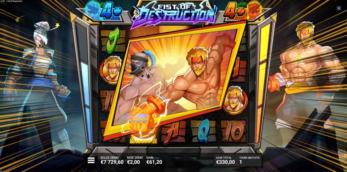 Scatter Fist of Destruction Jeu