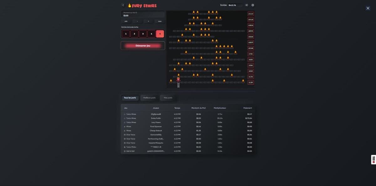 Décision en temps Fury Stairs Jeu
