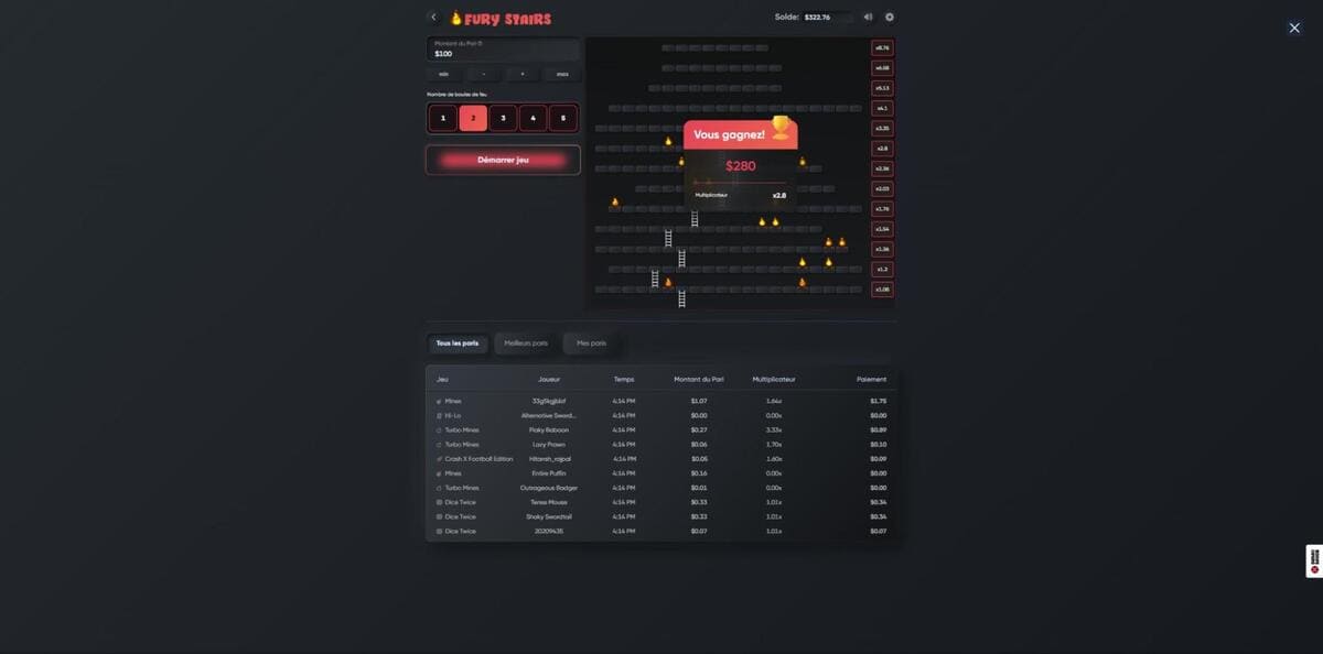 Turbo games Fury Stairs Jeu
