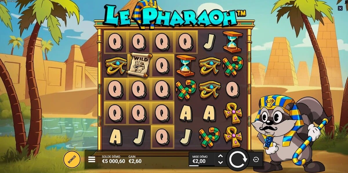 Les bases Le Pharaoh Slot Jeu