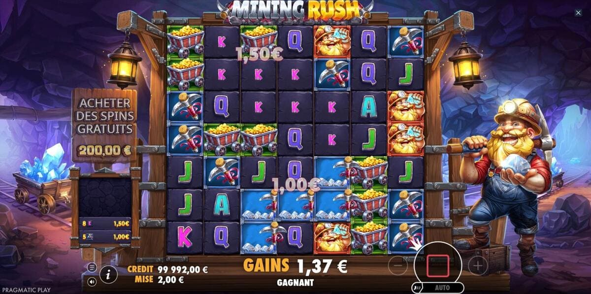 Bankroll Mining Rush Jeu