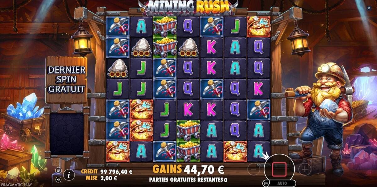 Spins Mining Rush Jeu