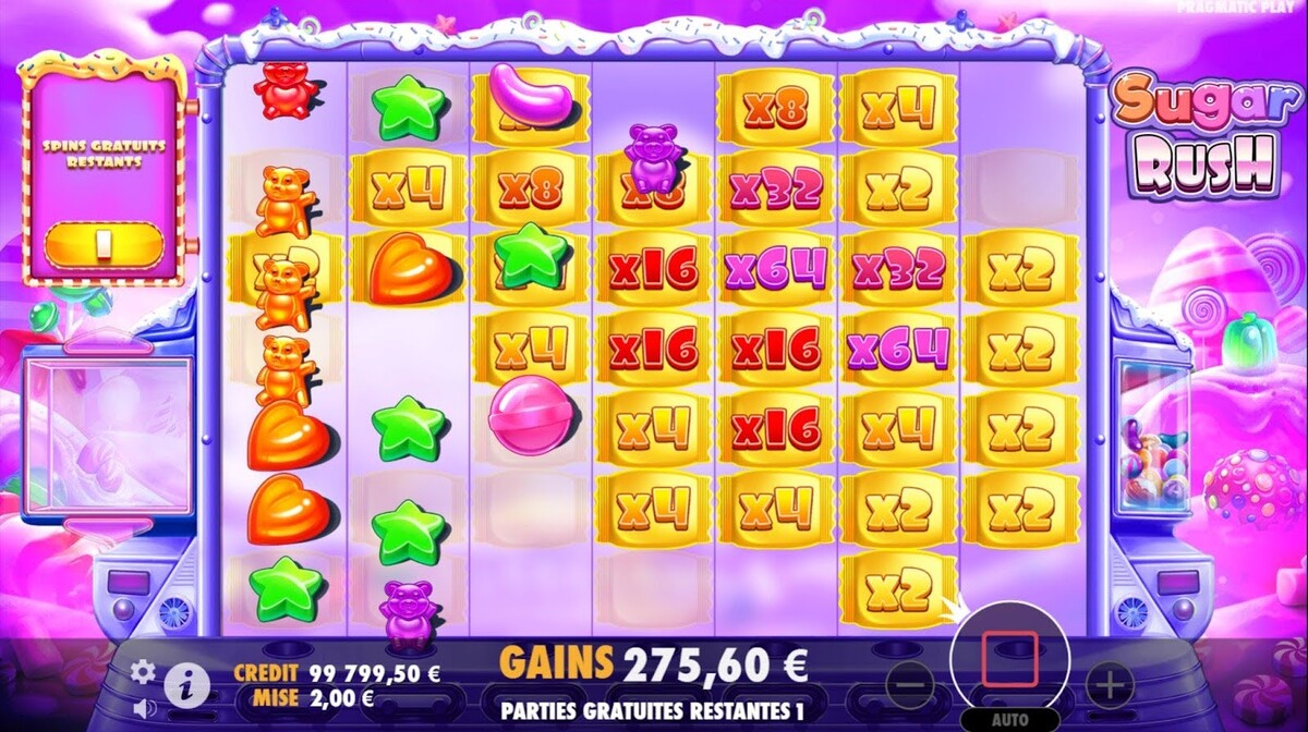 fonctionnalité bonus  Sugar Rush
