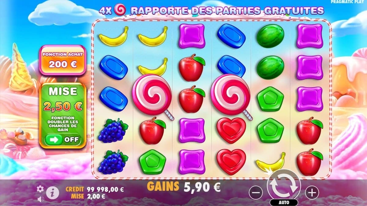 grille symbole Sweet Bonanza