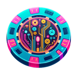 Jeton poker futuriste